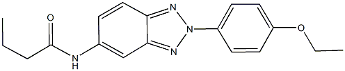 N-[2-(4-ethoxyphenyl)-2H-1,2,3-benzotriazol-5-yl]butanamide Structure