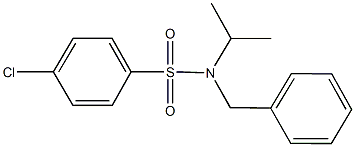 N-benzyl-4-chloro-N-isopropylbenzenesulfonamide Structure