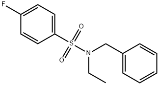 N-benzyl-N-ethyl-4-fluorobenzenesulfonamide Struktur