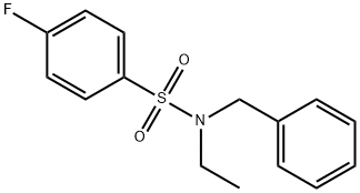 N-benzyl-N-ethyl-4-fluorobenzenesulfonamide 结构式