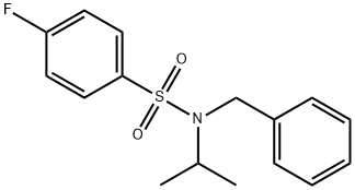 N-benzyl-4-fluoro-N-isopropylbenzenesulfonamide Struktur