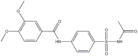 346692-56-6 N-{4-[(acetylamino)sulfonyl]phenyl}-3,4-dimethoxybenzamide