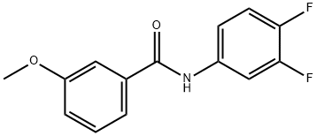 N-(3,4-difluorophenyl)-3-methoxybenzamide Structure