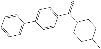 1-([1,1'-biphenyl]-4-ylcarbonyl)-4-methylpiperidine Struktur