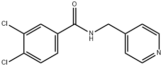 3,4-dichloro-N-(4-pyridinylmethyl)benzamide 化学構造式