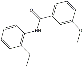 N-(2-ethylphenyl)-3-methoxybenzamide 化学構造式