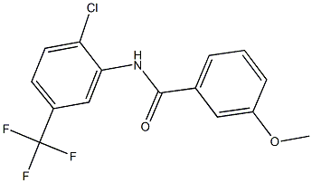 N-[2-chloro-5-(trifluoromethyl)phenyl]-3-methoxybenzamide 化学構造式