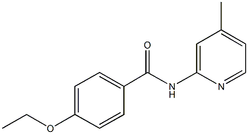 4-ethoxy-N-(4-methyl-2-pyridinyl)benzamide 结构式