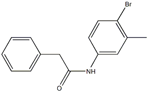 N-(4-bromo-3-methylphenyl)-2-phenylacetamide Structure