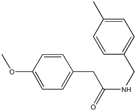 2-(4-methoxyphenyl)-N-(4-methylbenzyl)acetamide Structure