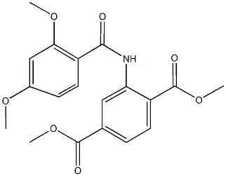 346699-24-9 dimethyl 2-[(2,4-dimethoxybenzoyl)amino]terephthalate