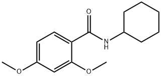 N-cyclohexyl-2,4-dimethoxybenzamide,346699-29-4,结构式