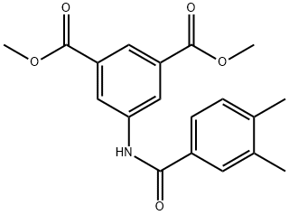 dimethyl 5-[(3,4-dimethylbenzoyl)amino]isophthalate Struktur