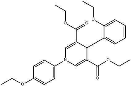 diethyl 4-(2-ethoxyphenyl)-1-(4-ethoxyphenyl)-1,4-dihydro-3,5-pyridinedicarboxylate Structure