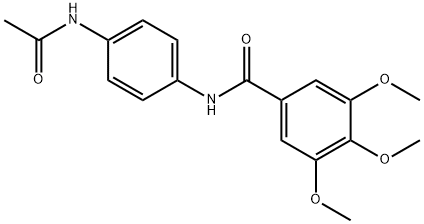 N-[4-(acetylamino)phenyl]-3,4,5-trimethoxybenzamide Structure