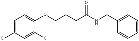 N-benzyl-4-(2,4-dichlorophenoxy)butanamide 结构式