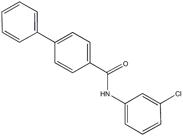 N-(3-chlorophenyl)[1,1'-biphenyl]-4-carboxamide 化学構造式