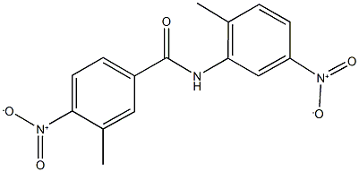 4-nitro-N-{5-nitro-2-methylphenyl}-3-methylbenzamide 化学構造式