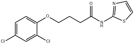 4-(2,4-dichlorophenoxy)-N-(1,3-thiazol-2-yl)butanamide Structure