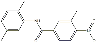 N-(2,5-dimethylphenyl)-4-nitro-3-methylbenzamide Struktur