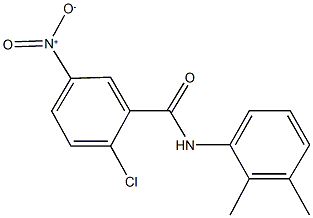 2-chloro-N-(2,3-dimethylphenyl)-5-nitrobenzamide 结构式