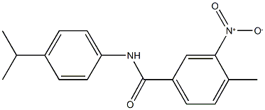 3-nitro-N-(4-isopropylphenyl)-4-methylbenzamide,346720-76-1,结构式