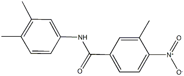 N-(3,4-dimethylphenyl)-4-nitro-3-methylbenzamide 结构式