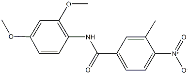 N-(2,4-dimethoxyphenyl)-4-nitro-3-methylbenzamide,346721-95-7,结构式