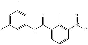 N-(3,5-dimethylphenyl)-3-nitro-2-methylbenzamide Structure