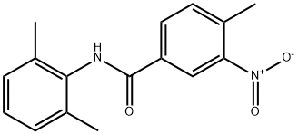 N-(2,6-dimethylphenyl)-3-nitro-4-methylbenzamide 化学構造式