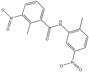 3-nitro-N-{5-nitro-2-methylphenyl}-2-methylbenzamide,346723-54-4,结构式