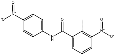 3-nitro-N-{4-nitrophenyl}-2-methylbenzamide Structure