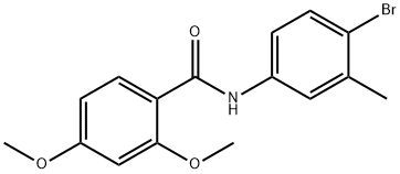 N-(4-bromo-3-methylphenyl)-2,4-dimethoxybenzamide 结构式