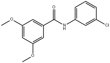 N-(3-chlorophenyl)-3,5-dimethoxybenzamide 化学構造式