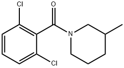 1-(2,6-dichlorobenzoyl)-3-methylpiperidine Struktur