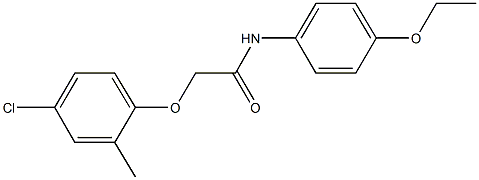 2-(4-chloro-2-methylphenoxy)-N-(4-ethoxyphenyl)acetamide Structure