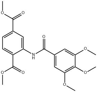 dimethyl 2-[(3,4,5-trimethoxybenzoyl)amino]terephthalate,346725-88-0,结构式