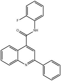 N-(2-fluorophenyl)-2-phenyl-4-quinolinecarboxamide Structure