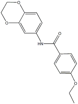 N-(2,3-dihydro-1,4-benzodioxin-6-yl)-4-ethoxybenzamide Structure