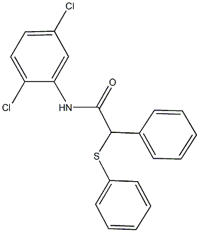 N-(2,5-dichlorophenyl)-2-phenyl-2-(phenylsulfanyl)acetamide Structure