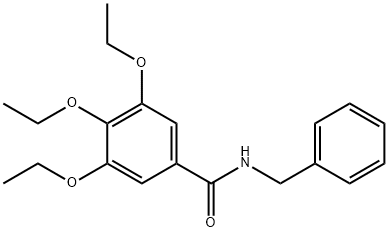 N-benzyl-3,4,5-triethoxybenzamide Structure