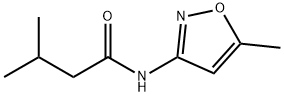 3-methyl-N-(5-methyl-3-isoxazolyl)butanamide 化学構造式