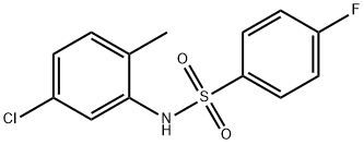 N-(5-chloro-2-methylphenyl)-4-fluorobenzenesulfonamide,346727-15-9,结构式