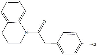 1-[(4-chlorophenyl)acetyl]-1,2,3,4-tetrahydroquinoline Structure