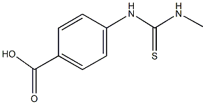 4-{[(methylamino)carbothioyl]amino}benzoic acid Struktur