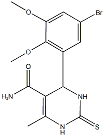 347319-19-1 4-(5-bromo-2,3-dimethoxyphenyl)-6-methyl-2-thioxo-1,2,3,4-tetrahydro-5-pyrimidinecarboxamide