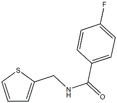 4-fluoro-N-(2-thienylmethyl)benzamide Struktur