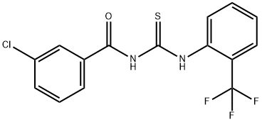 N-(3-chlorobenzoyl)-N'-[2-(trifluoromethyl)phenyl]thiourea|