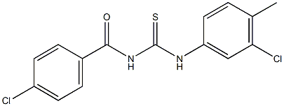 N-(4-chlorobenzoyl)-N'-(3-chloro-4-methylphenyl)thiourea|