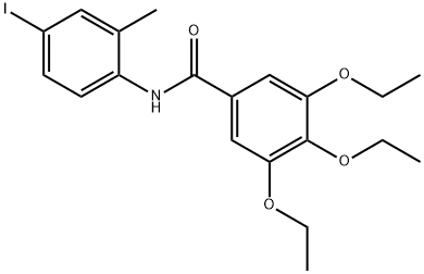 3,4,5-triethoxy-N-(4-iodo-2-methylphenyl)benzamide,347335-96-0,结构式